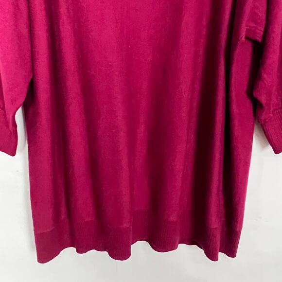 Attention Plus Women's Cold Shoulder Pink Sweater Top Size 3X - Picture 5 of 11